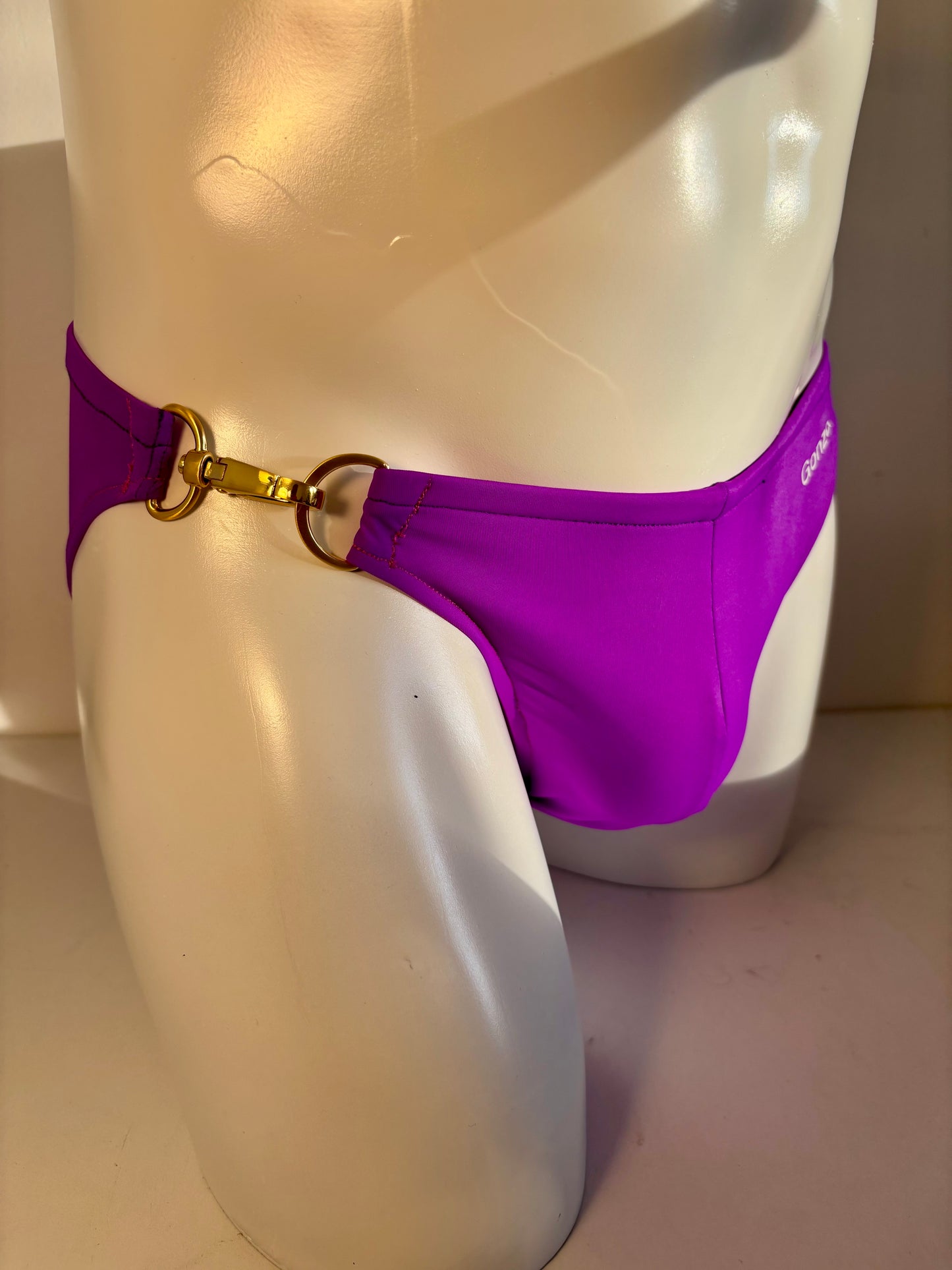 Slip de bain avec fermoir - violet