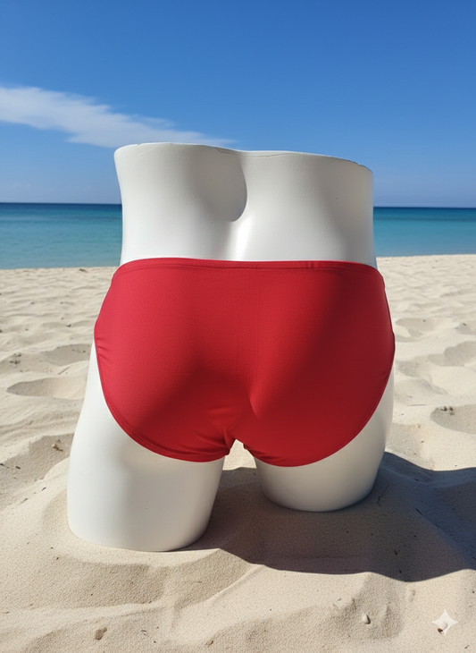 Slip de bain à noeud - rouge
